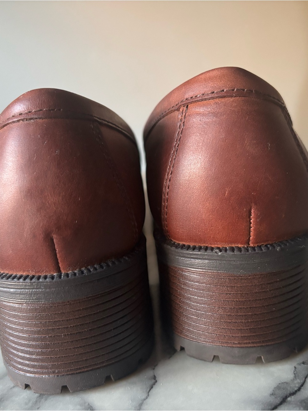 Eastland Women’s Brown/Burgundy Leather Loafers GWEN Size 9 NWOT - Picture 5 of 8